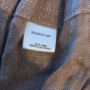 Beachwood Baby Brown Linen Fabric